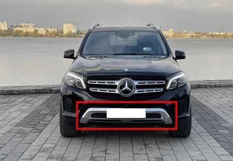 Накладки на бампер передній на Mercedes-Benz GLS-Class X166 2015-2019 року 1668852138 фото