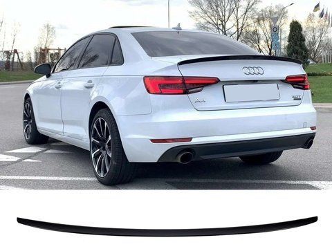 Спойлер Чорний глянець V2 на Audi A4 B9 2015-2019 року SS48 фото