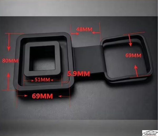 Заглушка для фаркопа з кільцем гумова (Jeep) ZFKJEVS фото