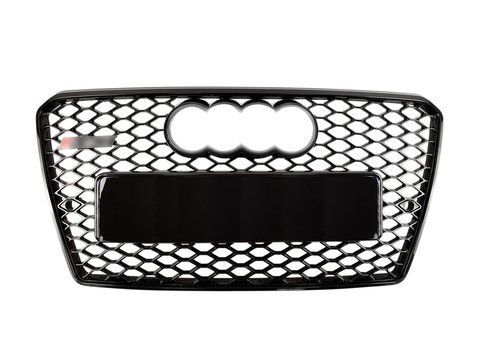 Решітка радіатора Full Black ( в стилі RS7 ) ПОШКОДЖЕНА на Audi A7 4G 2010-2014 року A7-RS124(1) фото