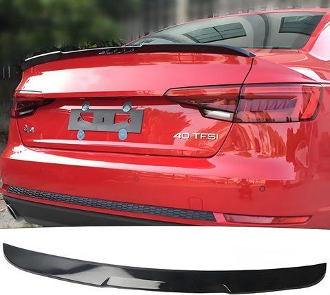 Спойлер Чорний глянець V3 на Audi A4 B9 2015-2019 року SS50 фото