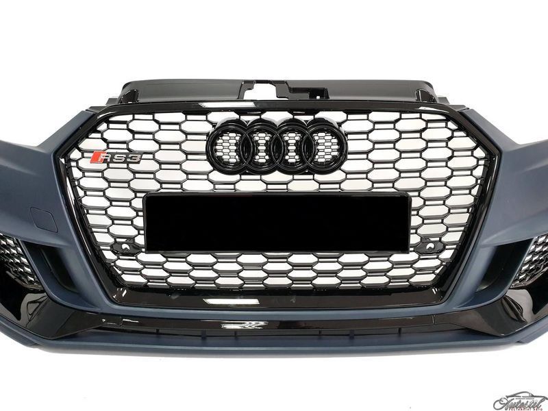 Передній бампер в стилі RS на Audi A3 8V 2016-2020 рік ( V2) DIRS3-181V8 фото