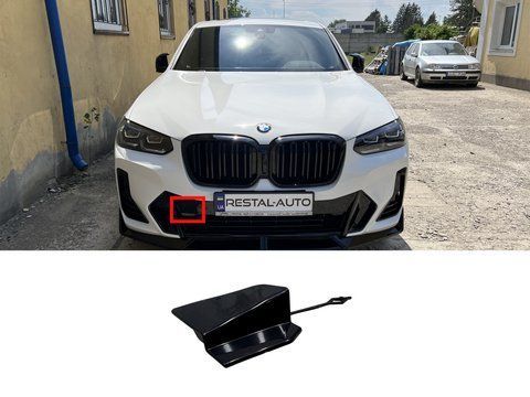 Накладки на бампер ( заглушка крюка переднього бампера ) на BMW X3 G01 2022-2024 року 51115A45EE1 фото