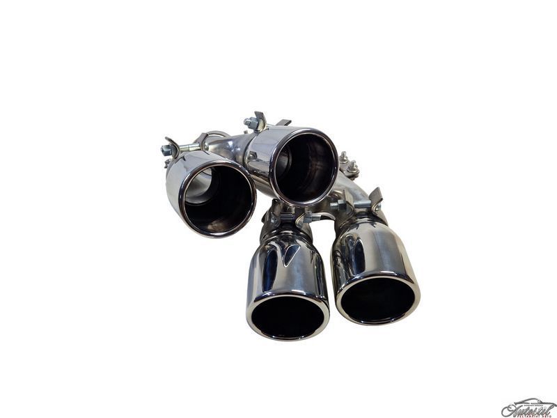 Насадки на вихлоп Chrome ( стиль M5 F90 ) на BMW 5 Series G30 / G31 2017-2020 року MWG30-F90M512 фото