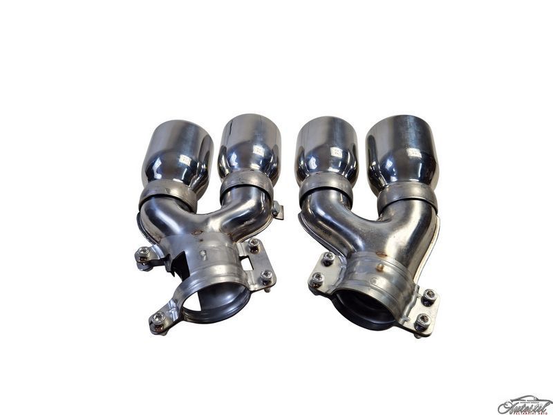 Насадки на вихлоп Chrome ( стиль M5 F90 ) на BMW 5 Series G30 / G31 2017-2020 року MWG30-F90M512 фото