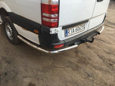 Бічні труби за заднім колесом кутові (2 шт. нерж) Mercedes Sprinter 2006-2018 АYGV01.60 фото