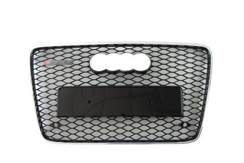Решітка радіатора Chrome Black ( в стилі RSQ7 ) на Audi Q7 4L 2005-2015 року Q7-RS141 фото