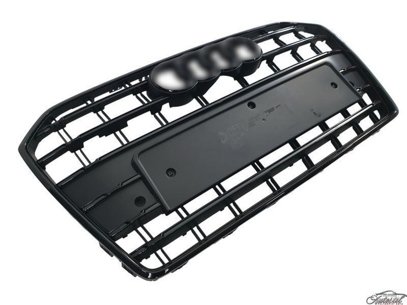Решітка радіатора Matte Black ( в стилі S6 ) на AUDI A6 C7 2014-2018 року A6-S181 фото