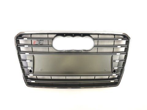 Решітка радіатора Silver Chrome ( в стилі S7 ) на Audi A7 4G 2010-2014 року A7-S122 фото