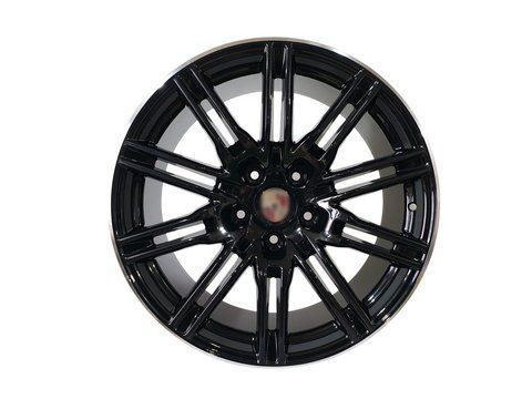 Диски R20 Satin Black + Chrome ( одноширокі ) на Porsche Cayenne 958 2010-2014 року DP01 фото