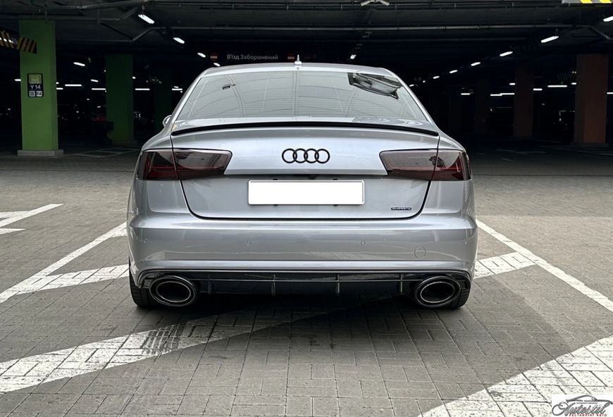 Спойлер Чорний глянець на Audi A6 C7 2011-2014 року SS59 фото