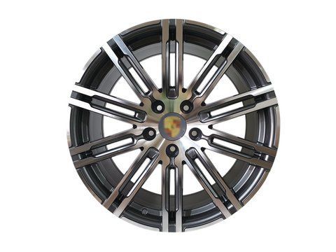 Диски R21 Gray + Chrome ( одноширокі ) на Porsche Cayenne 958 2010-2014 року DP03 фото