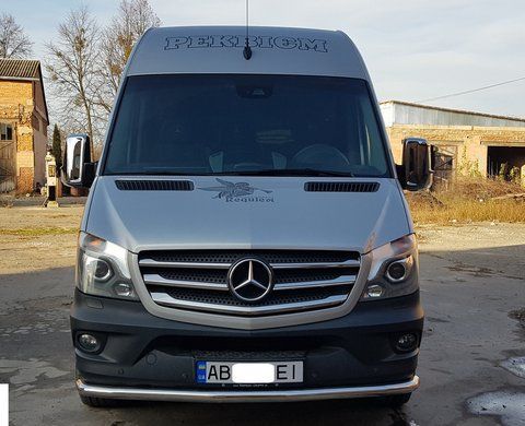 Кенгурятник одинарний вус на Mercedes Sprinter (2006-2018) MBSP.07.F3-05.6 фото