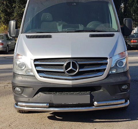 Кенгурятник ніж на Mercedes Sprinter 2006-2018 MBSP.07.F3-28.6 фото