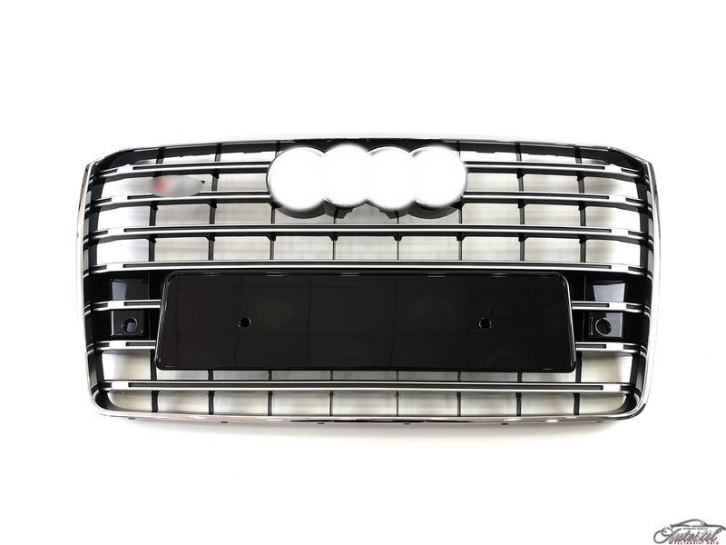 Решітка радіатора Chrome Black ( в стилі S8 ) на Audi A8 D4 2014-2017 року A8-S153 фото