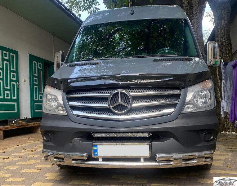 Кенгурятник Shark (нерж.) на Mercedes Sprinter (2006-2018) MBSP.07.F3-19.6 фото