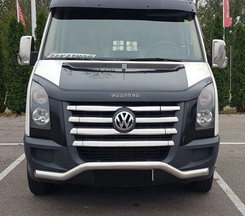 Кенгурятник передній захист (нерж.) Volkswagen Crafter 2006-2017 VWT5.09.F3-04.6 фото