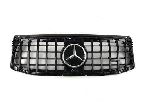 Решітка радіатора на Mercedes GLB-Class X247 2019-2021 рік GT Panamericana ( Чорна) AMG MB-X247193 фото