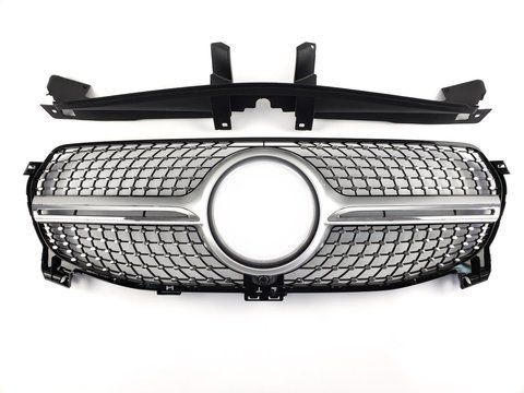 Решітка радіатора Silver Normal Diamond на Mercedes-Benz GLE-Class W167 2018-2023 року B-NW167192 фото