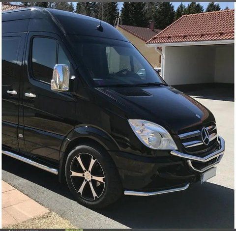 Кенурятник передні кути на Volkswagen Crafter 2006-2017 F3-50 фото