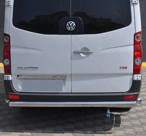 Захист заднього бампера вус нерж сталь Mercedes Sprinter 2006-2018 MBSP.00.F3-05.6 фото