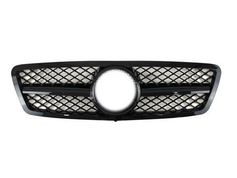 Решітка радіатора ALL Black SL на Mercedes-Benz C-Class W203 2000-2007 року B-W203021 фото