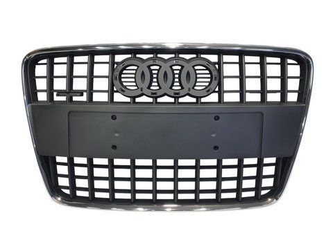 Решітка радіатора Gray Chrome ( в стилі SQ7 ) на Audi Q7 4L 2005-2015 року Q7-S142 фото