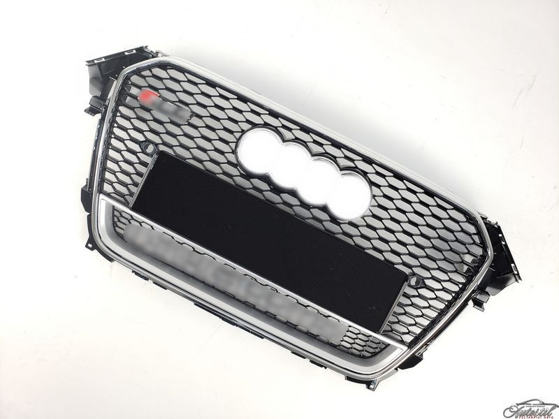 Решітка радіатора Chrome Black ( в стилі RS4 quattro ) на Audi A4 B8 2011-2015 року A4-RS136 фото