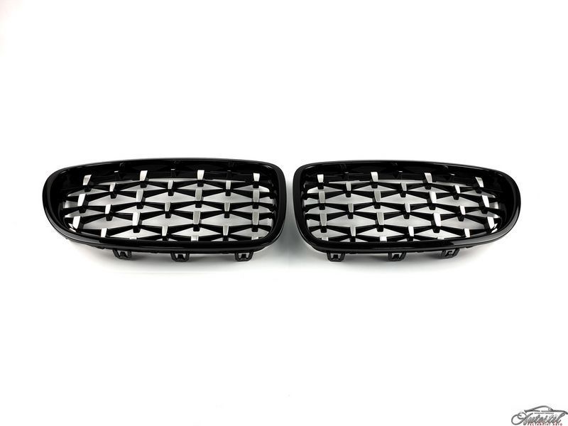 Ніздрі Diamond Silver на BMW 5 Series F10 / F11 2010-2017 року MW-F10154 фото