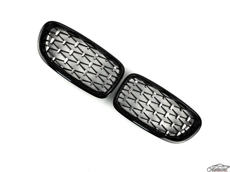Ніздрі Diamond Silver на BMW 5 Series F10 / F11 2010-2017 року MW-F10154 фото