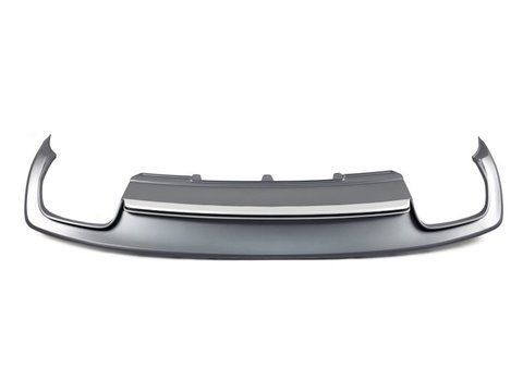 Дифузор ( заднього бампера ) Silver ( в стилі S4 00-00 ) S-Line ПОШКОДЖЕНИЙ на Audi A4 B8 2011-2015 року S4B8.5-111(1) фото