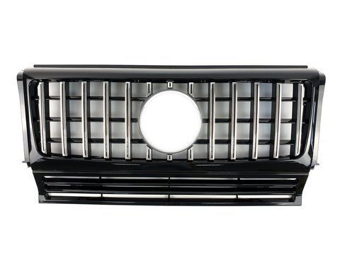 Решітка радіатора Chrome Black GT на Mercedes-Benz G-Class W463 1990-2018 року B-W4633 фото
