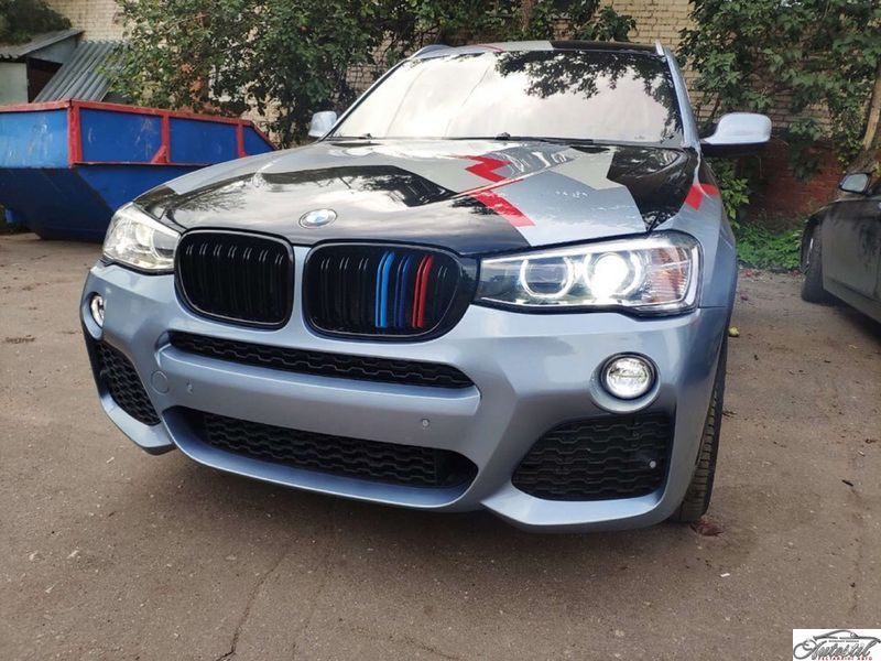 Ніздрі M-color ( Подвійні M-Look ) на BMW X3 F25 2014-2017 року MW-F25143 фото