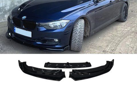 Губа ( переднього бампера ) Чорний глянець ( Normal ) на BMW 3 Series F30 / F31 2011-2018 року F30-N1 фото