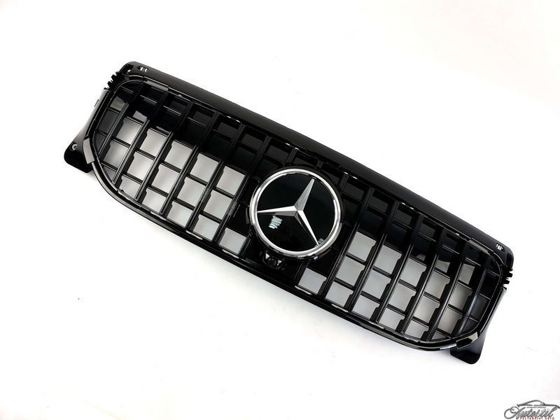 Решітка радіатора на Mercedes GLB-Class X247 2019-2022 року Chrome Black ( GT Panamericana) MB-X247191 фото