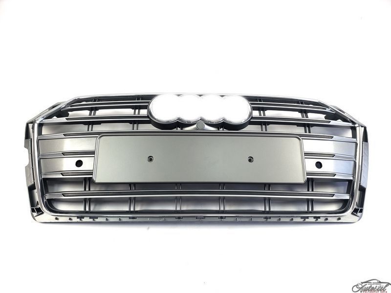 Решітка радіатора Silver Chrome ( в стилі S5 ) на Audi A5 B9 2016-2020 року A5-S183 фото