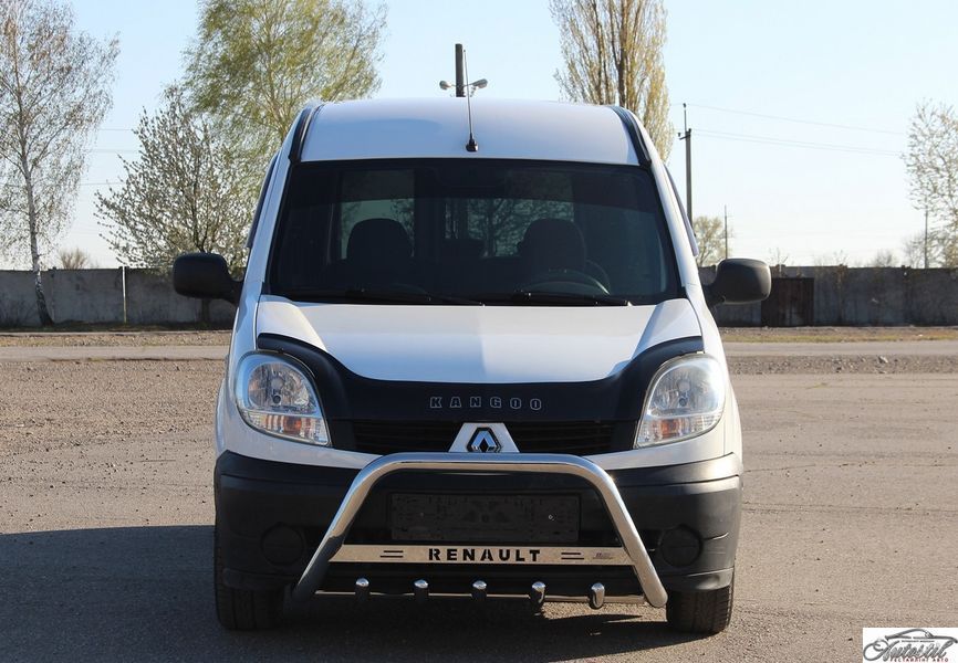 Кенгурятник WT004 (нерж) Renault Kangoo (1998-2008) RNKG.98.F1-09.6 фото
