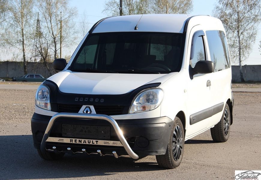 Кенгурятник WT004 (нерж) Renault Kangoo (1998-2008) RNKG.98.F1-09.6 фото