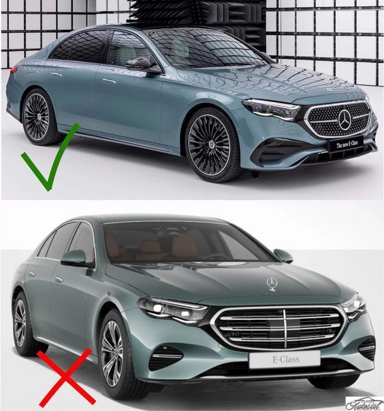 Решітка радіатора ( GT Chrome Black ) на Mercedes-Benz E-Class W214 2023-2025 року W214GTC фото
