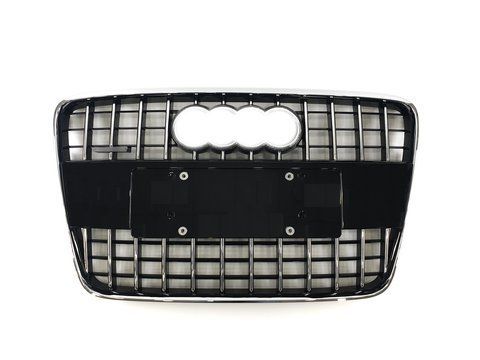 Решітка радіатора Chrome Black ( в стилі SQ7 ) на Audi Q7 4L 2005-2015 року Q7-S141 фото