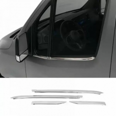 Mercedes Sprinter W907 / W910 Окантовка стекол (4 шт, нерж)
