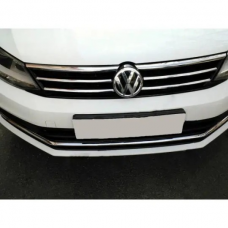 Volkswagen Jetta 2014-2018 Накладки на нижні решітку Carmos (нерж)