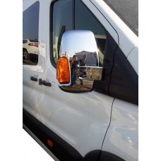 Ford Transit 2014↗ Накладки на дзеркала (2 шт, хром)
