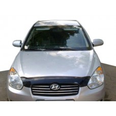 Hyundai Accent 2006-2010 Дефлектор капота Fly