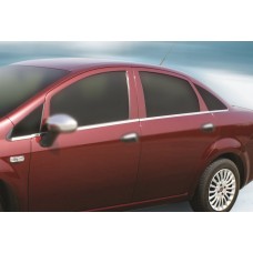 Fiat Linea Зовнішня окантовка вікон (нерж.) 8 шт