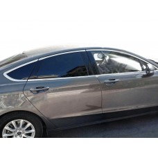Ford Fusion 2012+ Повна окантовка стекол (12 шт, нерж)