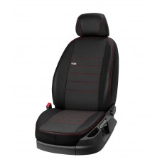 Opel Vivaro 2019↗ мм. Авточохли екошкіра+тканина+антара Eco Comfort (8 чи 9 місць)