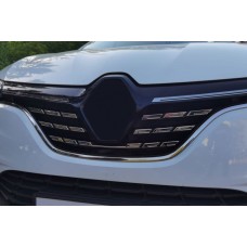 Renault Megane IV 2021+ Накладки на решітку радіатора (5 шт, нерж)