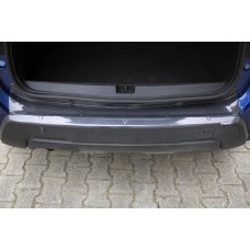 Dacia Duster 2018+ Накладка на задній бампер EuroCap (ABS, під карбон)