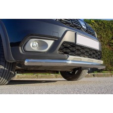 Dacia Sandero 2013-2021 рр. Передній захист Texas (60мм, нерж)